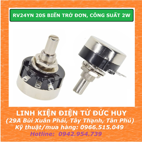 RV24YN 20S BIẾN TRỞ ĐƠN, CÔNG SUẤT 2W