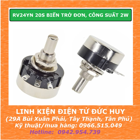 RV24YN 20S BIẾN TRỞ ĐƠN, CÔNG SUẤT 2W