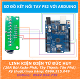 BỘ TAY CẦM ĐIỀU KHIỂN TỪ XA PS2 2.4GHz CHO ARDUINO ( BAO GỒM TX VÀ RX )