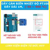 PT100 DÂY CẢM BIẾN ĐO NHIỆT ĐỘ DÀI 2M, 0~400 °C, REN M6