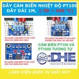 PT100 DÂY CẢM BIẾN ĐO NHIỆT ĐỘ DÀI 2M, 0~400 °C, REN M6