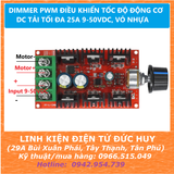 DIMMER PWM ĐIỀU KHIỂN TỐC ĐỘ ĐỘNG CƠ DC TẢI TỐI ĐA 30A 9-50VDC, VỎ NHỰA