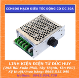 CCM6DS MẠCH ĐIỀU TỐC ĐỘNG CƠ DC PWM DIMMER DC 30A