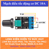 Mạch điều tốc dimmer PWM động cơ DC 10A 5~16V