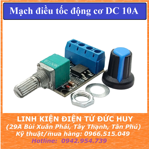 Mạch điều tốc dimmer PWM động cơ DC 10A 5~16V