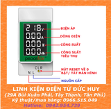 PZEM 008 CÔNG TƠ ĐIỆN TỬ 50V~300VAC,0~100A