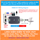 PEACEFAIR PZEM-017 100A module đo và giám sát điện năng DC giao tiếp qua RS485 (bộ full đầy đủ thiết bị)