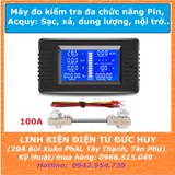 PZEM-015 100A máy đo kiểm tra pin,acquy đa chức năng sạc, xả, nội trở, dung lượng