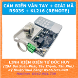 Combo mạch giải mã vân tay và điều khiển thiết bị R503S KL216, có remote cài đặt