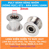 Puly ròng rọc GT2 20 răng trục 3mm bản rộng 6mm