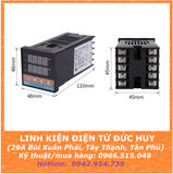 Bộ điều khiển nhiệt độ công nghiệp REX-C100FK07-V*AN , rơle bán dẫn SSR-60DA, ốc vít, dây cảm biến nhiệt độ