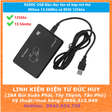 R20DC USB Đầu đọc tần số kép mã thẻ Mifare 13.56Mhz và RFID 125khz