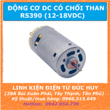 RS390 ĐỘNG CƠ DC CÓ CHỔI THAN 12V-18VDC