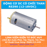 RS390 ĐỘNG CƠ DC CÓ CHỔI THAN 12V-18VDC