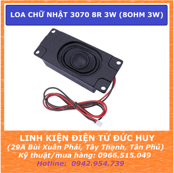 LOA CHỮ NHẬT 3070 8R 3W ( 8OHM 3W )