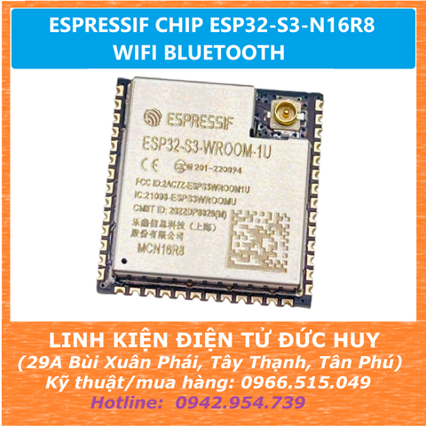 ESPRESSIF CHIP ESP32 S3 N16R8 WIFI BLUETOOTH