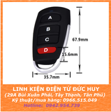 ĐIỀU KHIỂN TỪ XA, REMOTE SAO CHÉP, HỌC LỆNH 4 NÚT, TẦN SỐ 433MHZ,