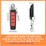 REMOTE SAO CHÉP, HỌC LỆNH 4 NÚT, TẦN SỐ 433MHZ