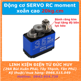 SERVO 20KG.cm, 4.8~7.4VDC, xoay tối đa 180 ĐỘ, BÁNH RĂNG KIM LOẠI