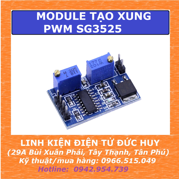 Module tạo xung PWM SG3525, có thể điều chỉnh tần số, độ rộng xung