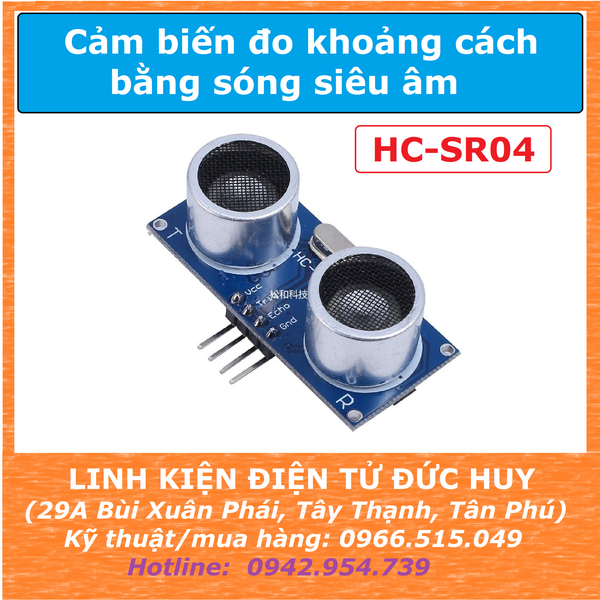 HC SR04 cảm biến khoảng cách siêu âm 5V, 2~400cm