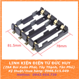 Đế khay pin cell 18650 loại SMD (1,2,3,4 CELL)