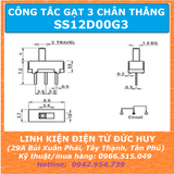 Công tắc gạt SPDT ON OFF SS12D00G3
