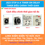 JSZ3 ST3P A-A TIMER ON TRỄ TIMER ĐIỀU CHỈNH THỜI GIAN HÃNG BERM