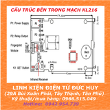 Combo mạch giải mã vân tay và điều khiển thiết bị R503S KL216, có remote cài đặt