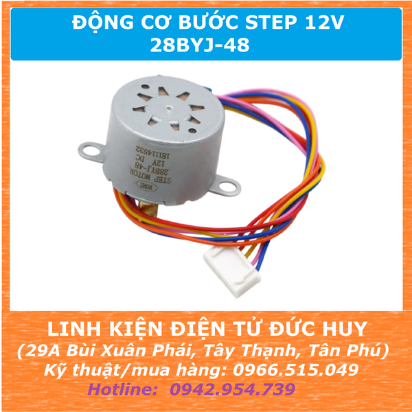 Động cơ bước step 12V 28BYJ-48