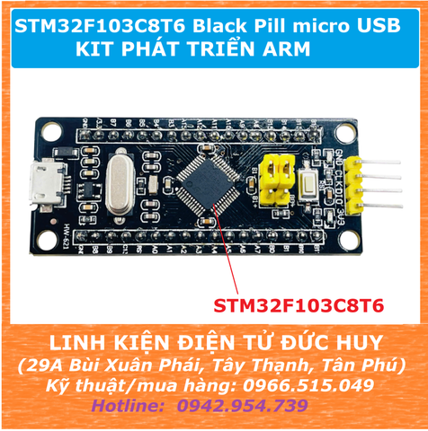 STM32F103C8T6 Black Pill micro USB KIT PHÁT TRIỂN ARM