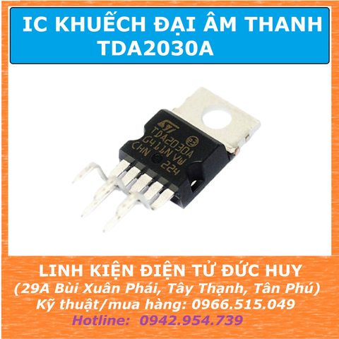 TDA2030A IC KHUẾCH ĐẠI ÂM THANH 18W