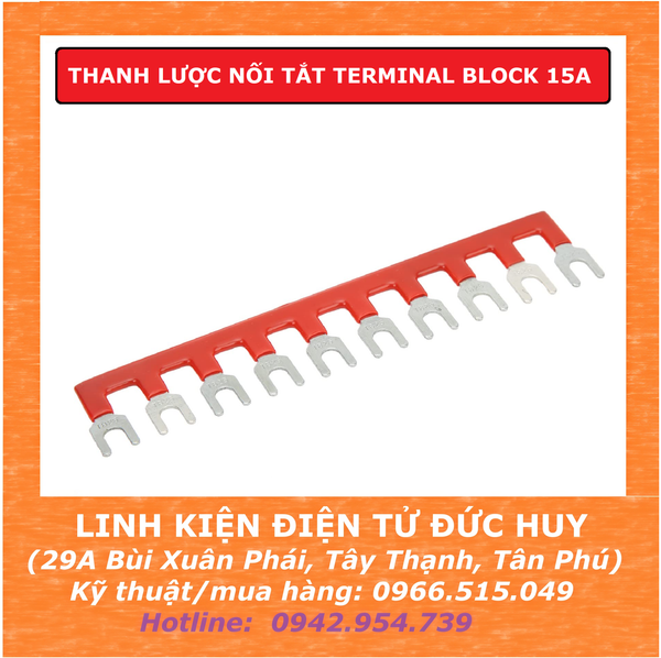 THANH LƯỢC JUMP NỐI TẮT TERMINAL BLOCK 15A TB1504 TB1506 TB1510 TB1512