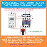 THC15A DIGITAL TIMER SWITCH TẮT MỞ THIẾT BỊ THEO THỜI GIAN THỰC 24H