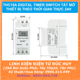 THC15A DIGITAL TIMER SWITCH TẮT MỞ THIẾT BỊ THEO THỜI GIAN THỰC 24H