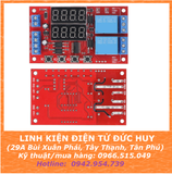 Mạch tạo trễ, timer relay 2 kênh đa chức năng, 32 chế độ, màn hình led, 12VDC