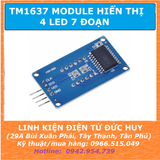 TM1637 module hiển thị thời gian đồng hồ 4 led 7 đoạn