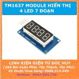 TM1637 module hiển thị thời gian đồng hồ 4 led 7 đoạn
