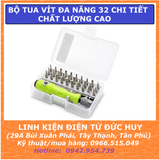 Bộ tua vít đa năng 32 chi tiết, đầu thay thế chất lượng cao