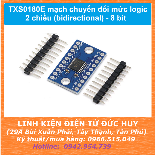 TXS0180E mạch chuyển đổi mức logic 2 chiều 8 bit