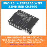 Arduino UNO R3 tích hợp WIFI ATmega328P ESP8266 (32MB) CH340 TTL