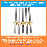 Trục vít me 8mm T8, bước 2mm 350mm (35cm)