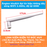 Ăngten khuếch đại tín hiệu không dây sóng WiFi Bluetooth 2.4Ghz 6dbi