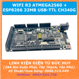 WIFI R3 ATMEGA2560 + ESP8266 32MB USB-TTL CH340G (kèm cáp nạp)