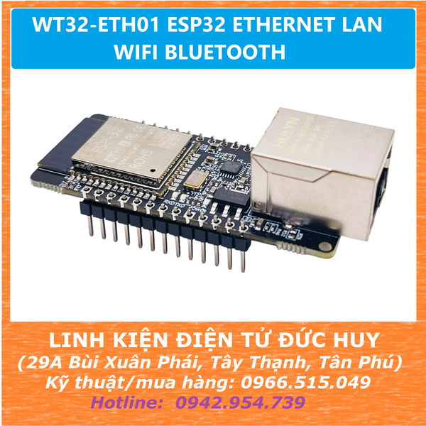 WT32-ETH01 ESP32 ETHERNET LAN WIFI BLUETOOTH