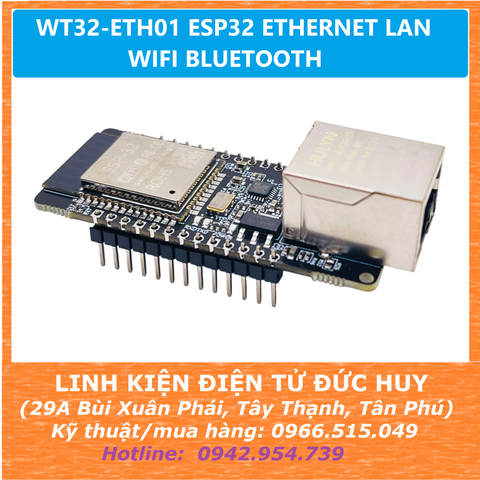 WT32-ETH01 ESP32 ETHERNET LAN WIFI BLUETOOTH