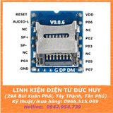 WTV020-16P SD MẠCH KÍCH PHÁT ÂM THANH, GIỌNG NÓI TỪ THẺ NHỚ SD, CÔNG SUẤT 3W