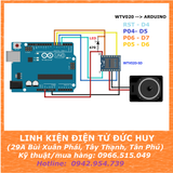 WTV020-16P SD MẠCH KÍCH PHÁT ÂM THANH, GIỌNG NÓI TỪ THẺ NHỚ SD, CÔNG SUẤT 3W
