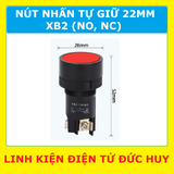 NÚT NHẤN TỰ GIỮ 22MM XB2 (1NC + 1NO)