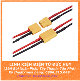 JACK XT60 CẮM PIN LIPO DÒNG TẢI TỐI ĐA 60A ( HÀN SẴN DÂY 15AWG )